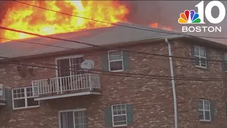 Fire destroys apartment building in Randolph