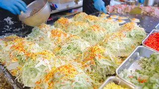 その場でファンが出来るお好み焼き屋さん 2021 職人芸 Street Food Japan Okonomiyaki how to make okonomiyaki  [飯テロ公式]