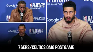 Jayson Tatum, Jaylen Brown, Marcus Smart x Joe Mazzulla React To Celtics GM6 vs 76ers | May 11, 2023