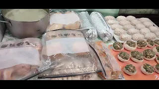 Заготовки мясных полуфабрикатов в морозилку/Preparation of semi-finished meat products in thefreezer