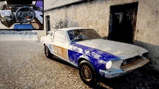 Rebuilding John Wicks Ford  Mustang 1968 Forza Horizon 4 (Steering Wheel + Shifter Gameplay )