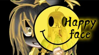 Happy face | gacha club | ( Im sorry If the hair looking weird, im just still new at this)