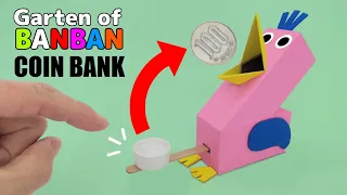 Garten of Banban Opila Bird Coin Bank In Real Life 🤩 Funny Cardboard craft idea