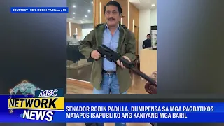 Senador Robin Padilla, dumipensa sa mga pagbatikos matapos isapubliko ang kaniyang mga baril