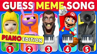 GUESS MEME SONG | Piano Edition 🎵 The Amazing Digital Circus, Mr.Beast, Wednesday, Skibidi Toilet