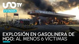 Explota gasolinera en la carretera Tula-Tlahuelilpan, Hidalgo; al menos 4 heridos y 2 muertos