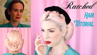 Nurse Ratched inspired hair tutorial