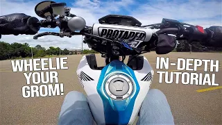 How to Wheelie a Honda Grom! (Balance Point Explained!)