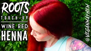 How I Touch-Up My Roots with Henna! // Wine Red Natural Hair Dye