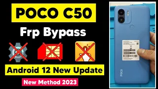 Poco C50 (220733SPH) Frp Bypass Android 12 New Method | Google Account Remove New Solution 2023