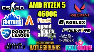 Teste de 15 games in amd ryzen 5 4600g e Vega 7 + 16 de ram em windows 1011