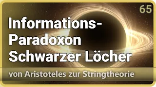 Entropie ≙ Informationsdefizit • Informationsparadoxon Schwarzer Löcher • AzS (65) | Josef M. Gaßner