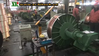cast and roll machine for copper tube