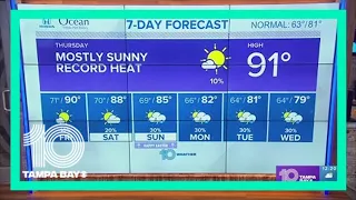 10 Weather: Record heat forecast again for Thursday