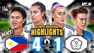 Philippines vs Chinese Taipei Highlights | AFC Women's Olympic Qualifiers