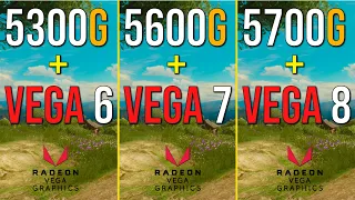 Ryzen 3 5300G (Vega 6) vs. Ryzen 5 5600G (Vega 7) vs. Ryzen 7 5700G (Vega 8) | 1080p Gaming Test