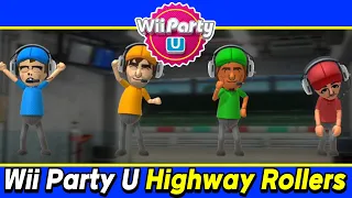 Highway Rollers Showdown: Zombie, Marie, Leonel and Andre | Wii Party U With Alexgaming