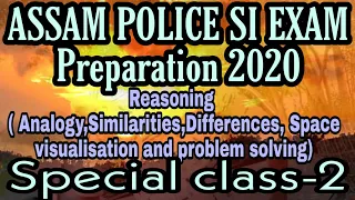 Assam Police SI exam preparation.... (Reasoning) Special class-2