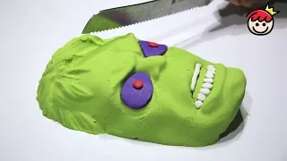 DIY Kinetic Sand Hulk Mask Mold Play Slime Tooth for Kids Play Doh Learn Colors for kids