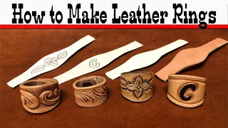How to Make Leather Rings 👍 EASY