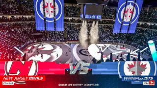 New Jersey Devils vs Winnipeg Jets 4/2/2023 NHL 23 Gameplay