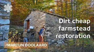 He was a bike nomad. Now revamps derelict Alpine farmstead