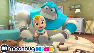 4 HOURS OF ARPO The Robot 🤖 - Robot On The Run! | Moonbug Kids TV Shows | Cartoons For Kids