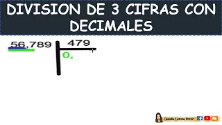 división de 3 cifras con decimales✅😃