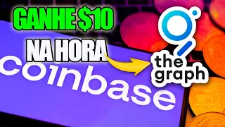 URGENTE! GANHE $10 EM TOKENS GRT GRAPH NA HORA - AINDROP OFICIAL COINBASE WALLET