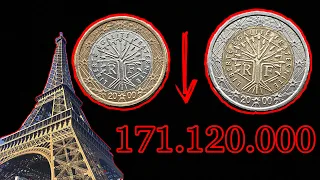 FRANCE 1 Euro RARE  2 Euro 2000 - 171.120.000