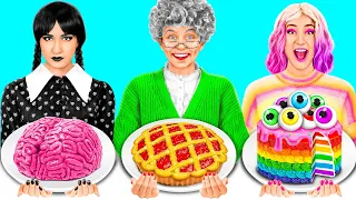 Кулинарный Челлендж: Уэнсдей Против Бабушки | Секреты и Гаджеты для Кухни 4Teen Challenge
