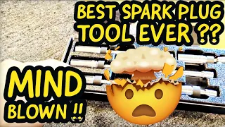 BEST Spark Plug Tool EVER? - Magnetic, swivel, sleeved, attached extension - MIND BLOWN!