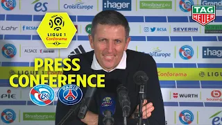 Press Conference RC Strasbourg Alsace - Paris Saint-Germain ( 1-1 )  / 2018-19