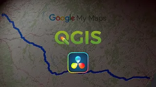 Create A Travel Map Animation with Real Data | QGIS, Google Maps & Davinci Resolve