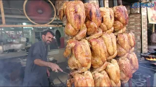 Balochistan Sajji Tikka Boti |Chicken Barbeque | Turkistan Peshawar #sajji #chickentikka #streetfood