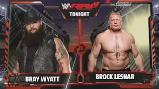 WWE Raw FULL MATCH -  Bray Wyatt vs. Brock Lesnar