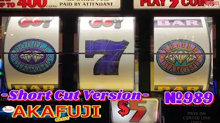 Short Cut Version👑 Triple Double Diamond Slot @ Barona Casino Akafuji Slot 赤富士スロット【ダメダメ動画を割愛版】