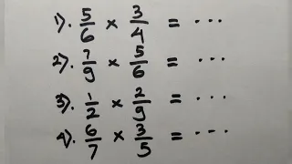 How to Multiply Common Fractions with Common Fractions #Part 2