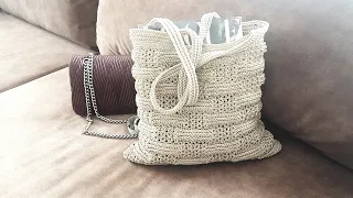 И всё-таки, она классная. Вяжем  сумку по японским схемам 👜 crochet bag.