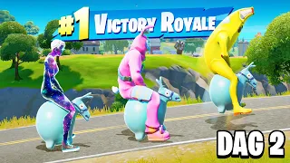 Wie het LANGST BLIJFT SKIPPYBALLEN wint €100! - Fortnite SEASON 3