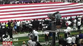 Ravens 9/11 Pregame Ceremony Flag