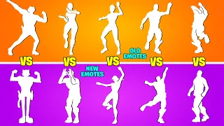 Fortnite OLD vs NEW Dances & Emotes! (Rollie vs Wake Up, Last Forever vs. My World, Squash, Pull Up)