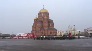 Генеральная  репетиция военного парада в честь 80-летнего юбилея Сталинградской победы (31.01.23)