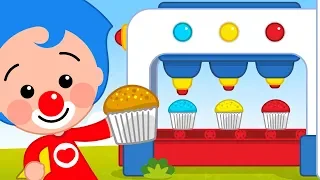 Cupcakes Mágicos ♫ Aprende Colores con la Máquina Mágica ♫ Juegos y Canciones Infantiles ♫ Plim Plim