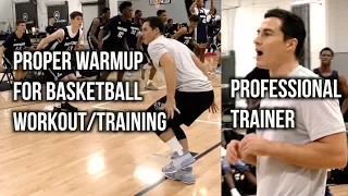 Proper Warmup For Basketball Workout/Training Feat. PROFESSIONAL TRAINER PJF Performance