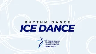 Ice Dance Rhythm Dance | ISU World Junior Figure Skating Championships | Tallinn | #WorldJFigure