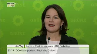 Bernd Riexinger und Annalena Baerbock zum Parteitag der CDU am 26.02.18