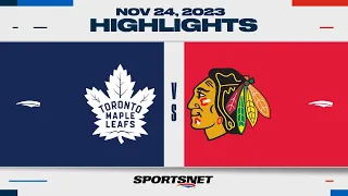 NHL Highlights | Maple Leafs vs. Blackhawks - November 24, 2023