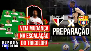 São Paulo terá GRANDE novidade contra o Barcelona | Torcida se Empolga! React da Preparação do SPFC