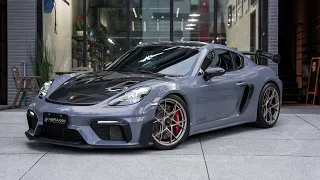 保時捷 Porsche 718 Cayman GT4RS 烤漆保護膜 3M 200G《ABRAXAN 亞柏森專業車體包膜 Vlog Vol.12》